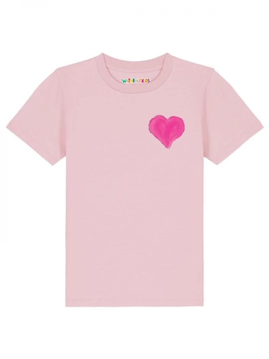 Foto van product watabout.kids Shirt 'Pink Heart' pink / rosa