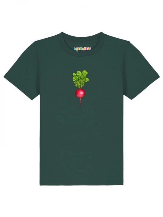 Foto van product watabout.kids Shirt 'Radieschen' groen / donkergroen / rood