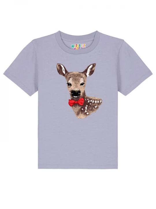 Foto van product watabout.kids Shirt 'Rehkitz' lichtbruin / donkerbruin / sering / rood