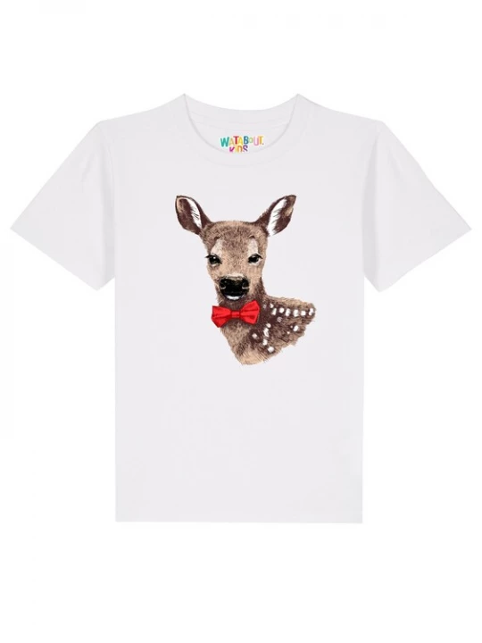 Foto van product watabout.kids Shirt 'Rehkitz' lichtbruin / donkerbruin / zwart / wit