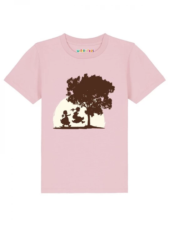 Foto van product watabout.kids Shirt 'Schaukeln' ivoor / bruin / rosa