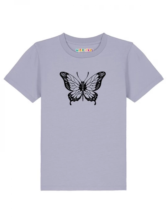 Foto van product watabout.kids Shirt 'Schmetterling' sering / zwart