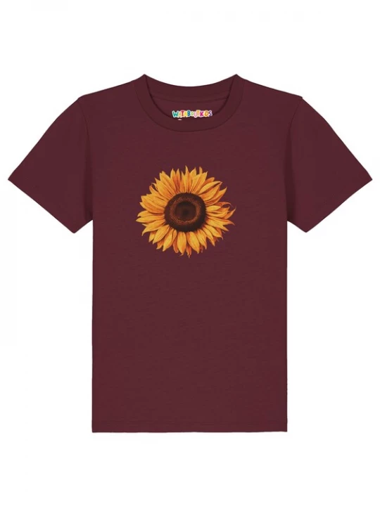 Foto van product watabout.kids Shirt 'Sonnenblume' bruin / oranje / donkeroranje / bordeaux