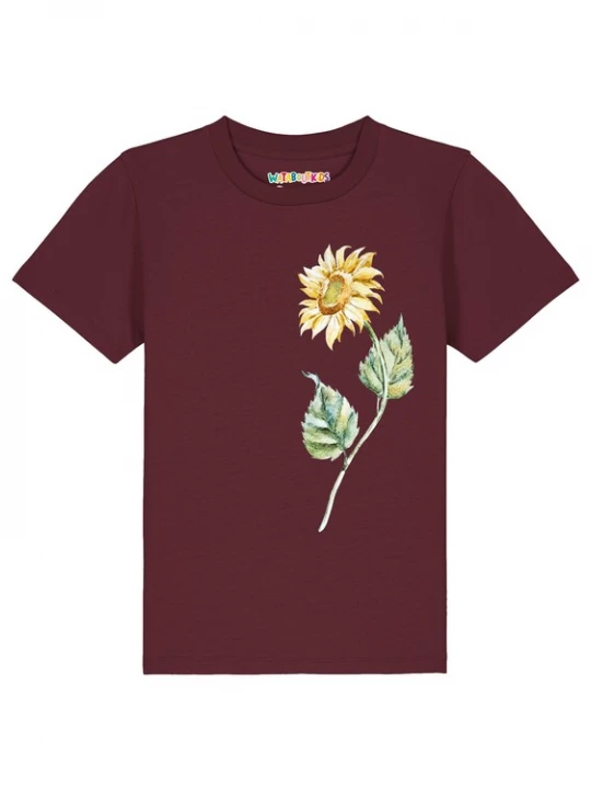 Foto van product watabout.kids Shirt 'Sonnenblume' geel / groen / bordeaux