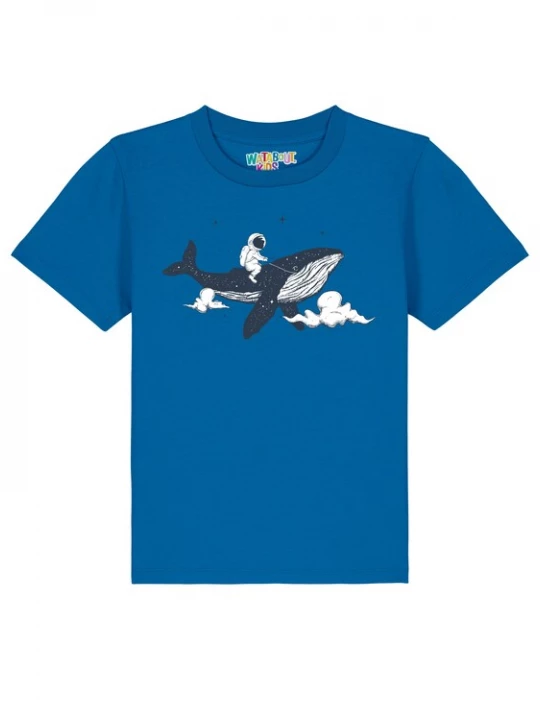 Foto van product watabout.kids Shirt 'Spacewhale' marine / royal blue / koningsblauw / wit