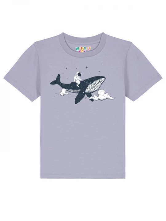 Foto van product watabout.kids Shirt 'Spacewhale' navy / sering / wit