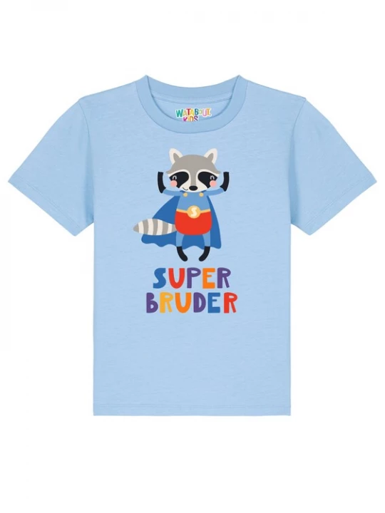Foto van product watabout.kids Shirt 'Superbruder' lichtblauw / gemengde kleuren