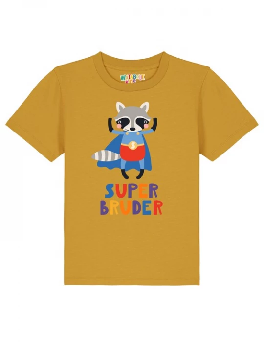 Foto van product watabout.kids Shirt 'Superbruder' oker / gemengde kleuren