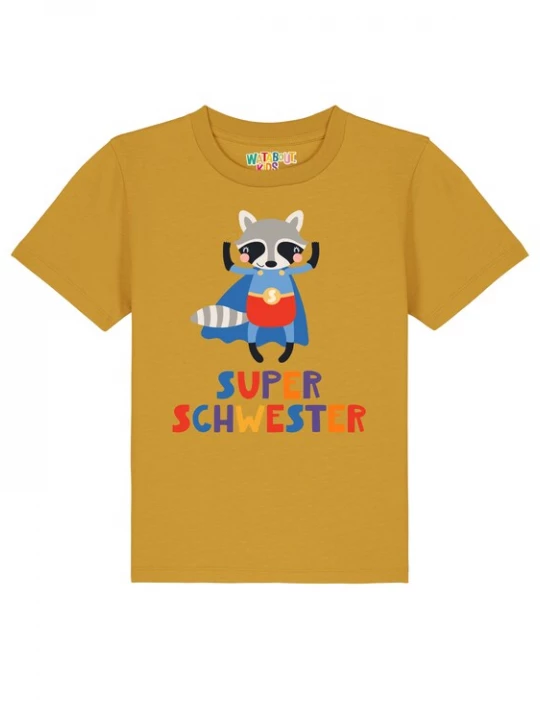 Foto van product watabout.kids Shirt 'Superschwester' oker / gemengde kleuren