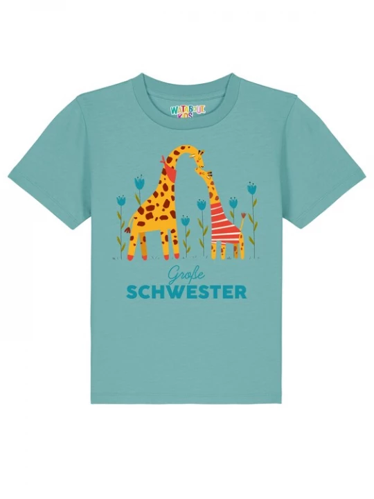 Foto van product watabout.kids Shirt turquoise / petrol / oranje / rood