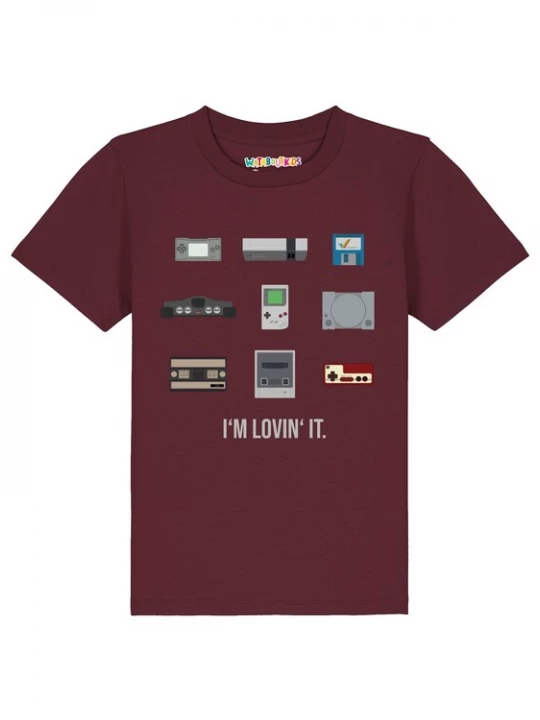 Foto van product watabout.kids Shirt 'Videogames' grijs / antraciet / donkergrijs / bordeaux