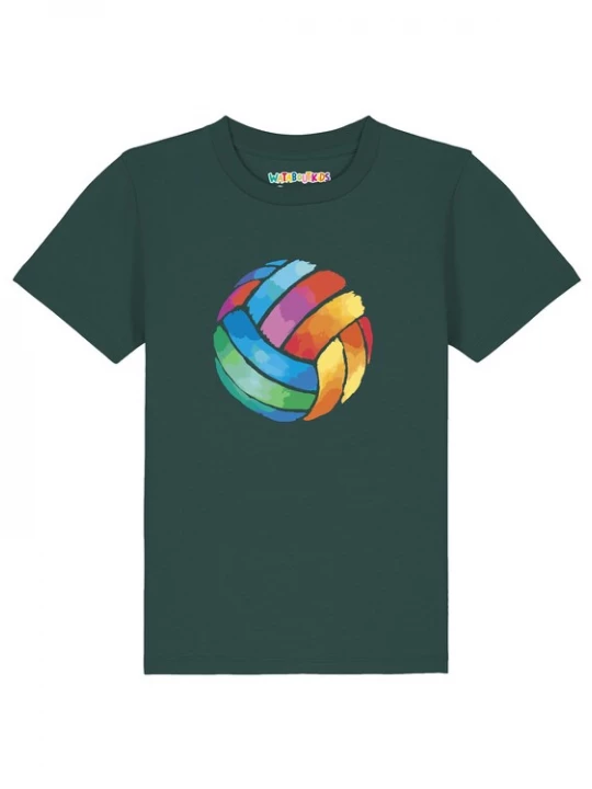 Foto van product watabout.kids Shirt 'Volleyball' blauw / geel / donkergroen / rood