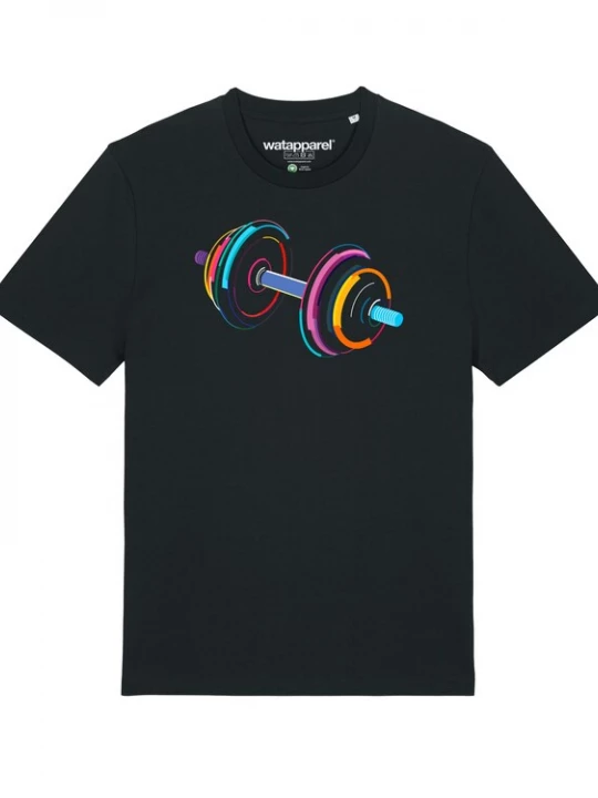 Foto van product Watapparel Shirt '80s Hantel' gemengde kleuren / zwart