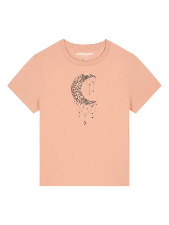 Foto van product Watapparel Shirt abrikoos / zwart