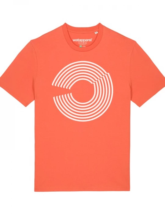 Foto van product Watapparel Shirt ' Abstract 01 ' oranje / wit