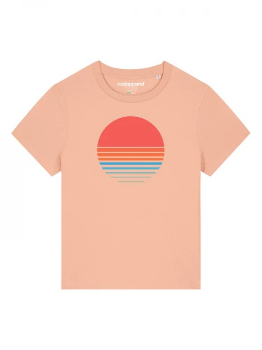 Foto van product Watapparel Shirt 'Abstract 03' gemengde kleuren / abrikoos
