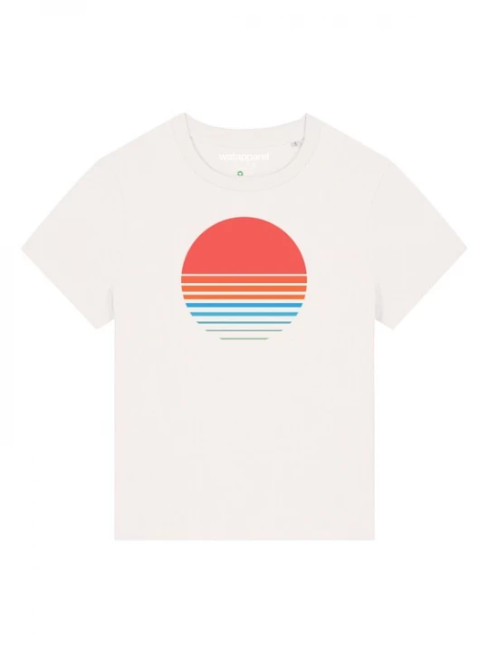 Foto van product Watapparel Shirt ' Abstract 03 ' gemengde kleuren / wit