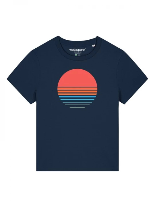 Foto van product Watapparel Shirt ' Abstract 03 ' navy / gemengde kleuren