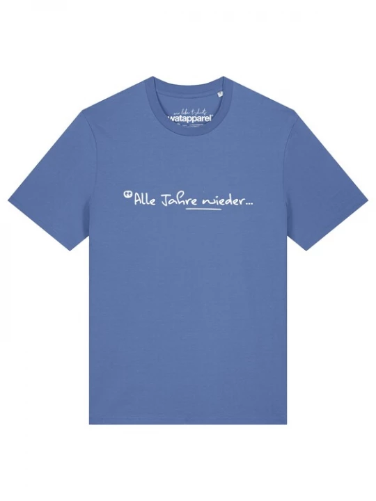Foto van product Watapparel Shirt 'Alle Jahre wieder' lichtblauw / wit