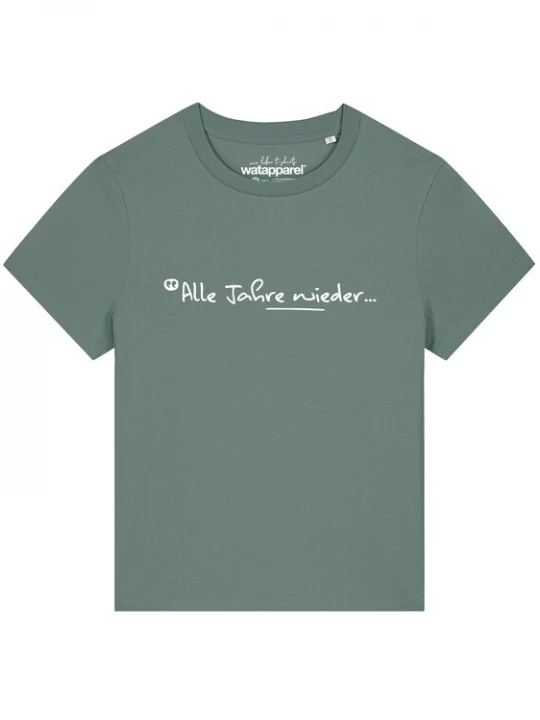 Foto van product Watapparel Shirt 'Alle Jahre Wieder' riet / wit