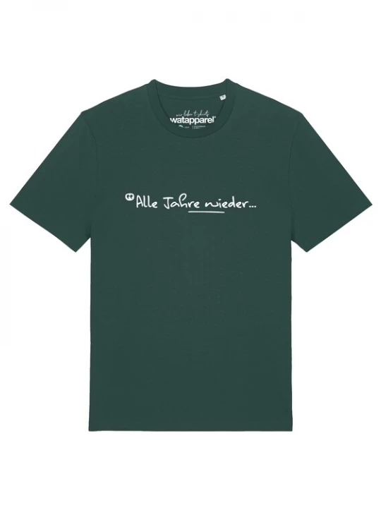 Foto van product Watapparel Shirt 'Alle Jahre Wieder' spar / wit