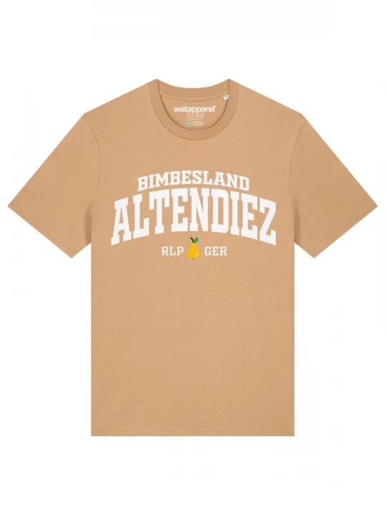 Foto van product Watapparel Shirt 'Altendiez Bimbesland' beige / wit