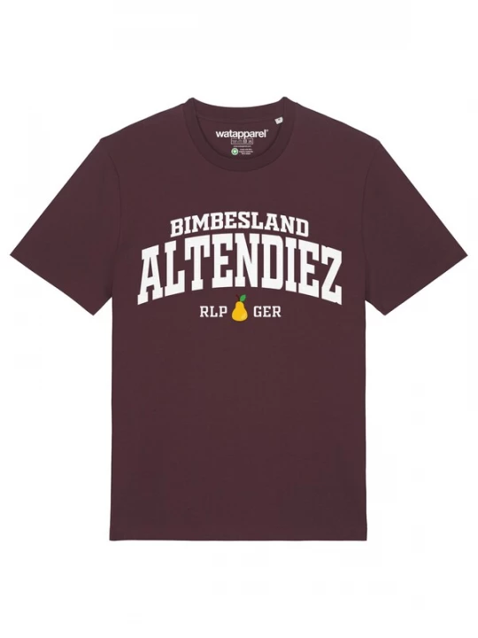 Foto van product Watapparel Shirt 'Altendiez Bimbesland' geel / groen / donkerrood / wit