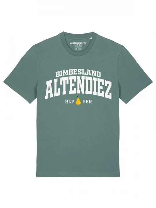 Foto van product Watapparel Shirt 'Altendiez Bimbesland' groen / wit
