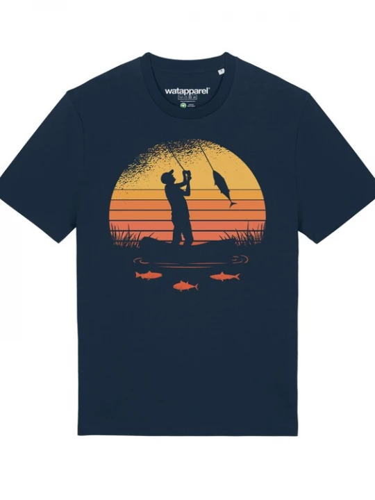 Foto van product Watapparel Shirt ' Angler ' donkerblauw / gemengde kleuren