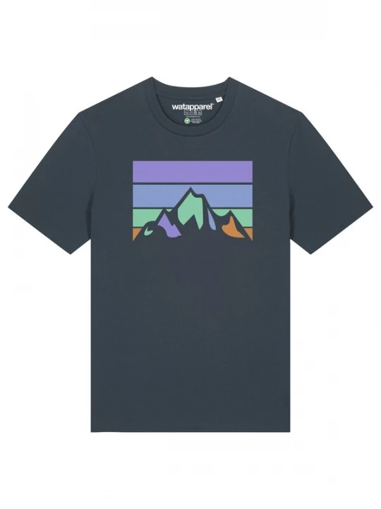 Foto van product Watapparel Shirt antraciet / groen / lila / oranje
