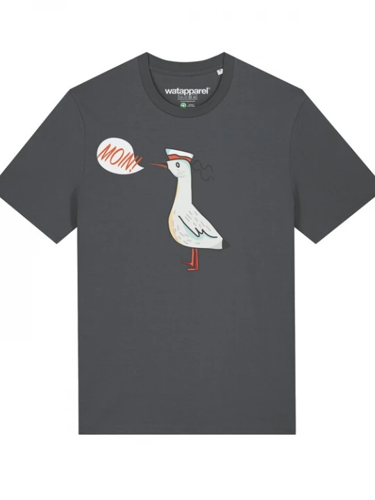 Foto van product Watapparel Shirt antraciet / rood / zwart / wit