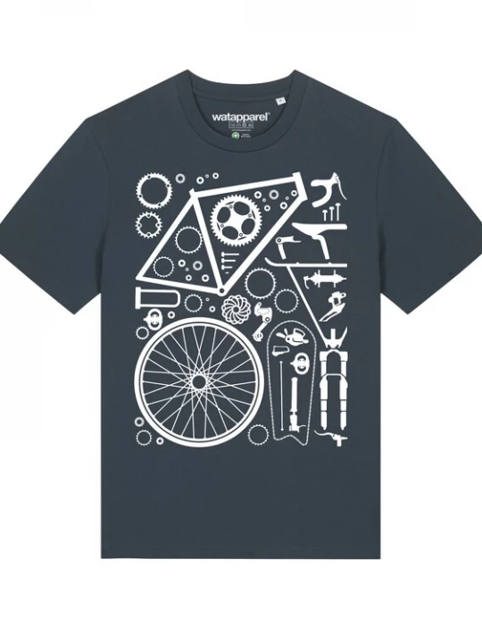 Foto van product Watapparel Shirt antraciet / wit
