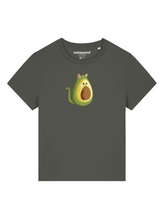 Foto van product Watapparel Shirt ' Avocato ' bruin / groen / kaki