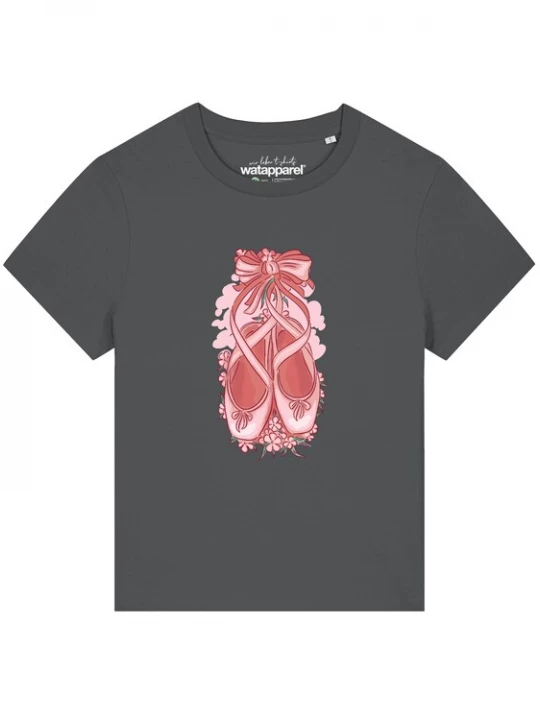 Foto van product Watapparel Shirt 'Ballettschuhe' antraciet