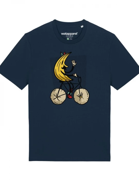 Foto van product Watapparel Shirt ' Banana Rider ' donkerblauw / gemengde kleuren