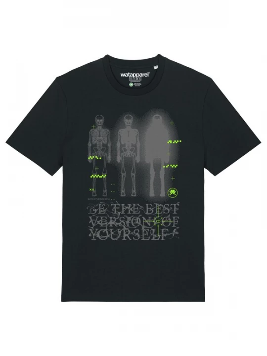 Foto van product Watapparel Shirt 'Be The Best' grijs / neongroen / zwart