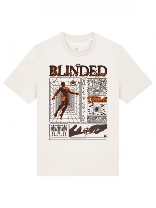 Foto van product Watapparel Shirt 'Blinded' oranje / zwart / wit
