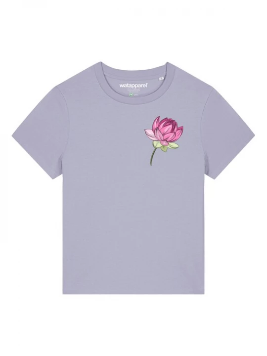 Foto van product Watapparel Shirt 'Blume' groen / sering / pink