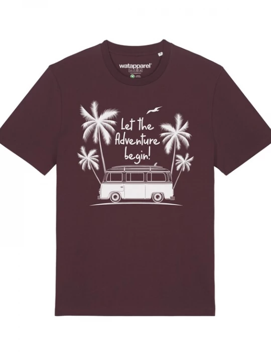 Foto van product Watapparel Shirt bordeaux / wit