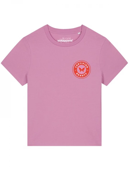 Foto van product Watapparel Shirt 'Certified beauty' rosa