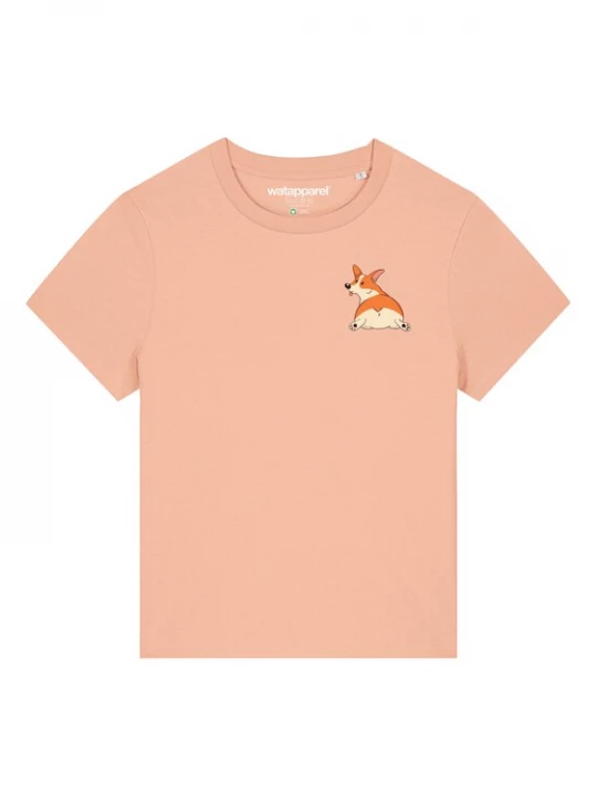 Foto van product Watapparel Shirt ' Corgi ' gemengde kleuren / abrikoos