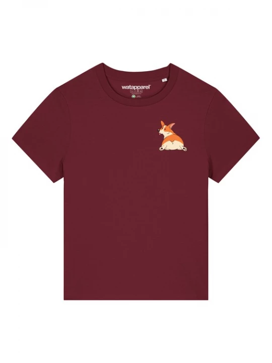 Foto van product Watapparel Shirt ' Corgi ' gemengde kleuren / bordeaux