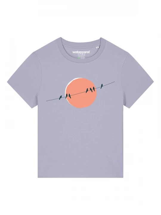 Foto van product Watapparel Shirt 'Countryside 01' petrol / sering / oranje / wit