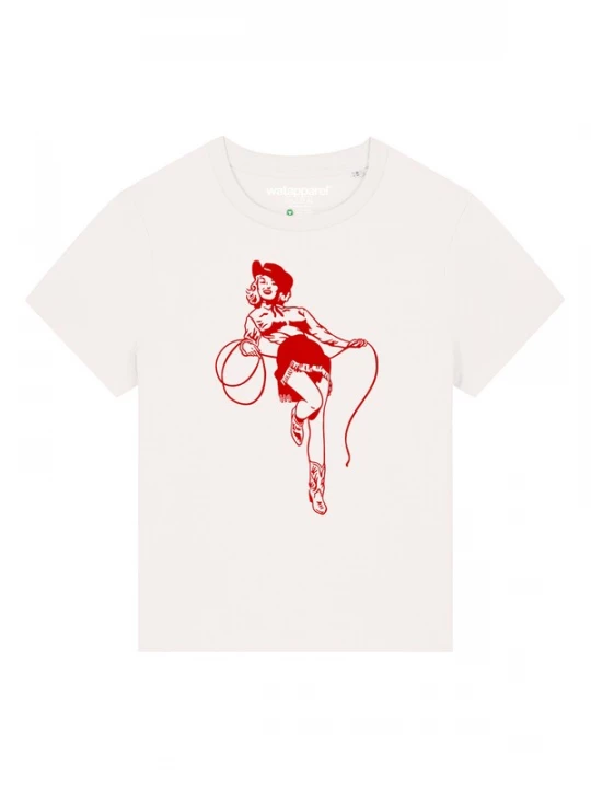 Foto van product Watapparel Shirt 'Cowgirl' rood / wit