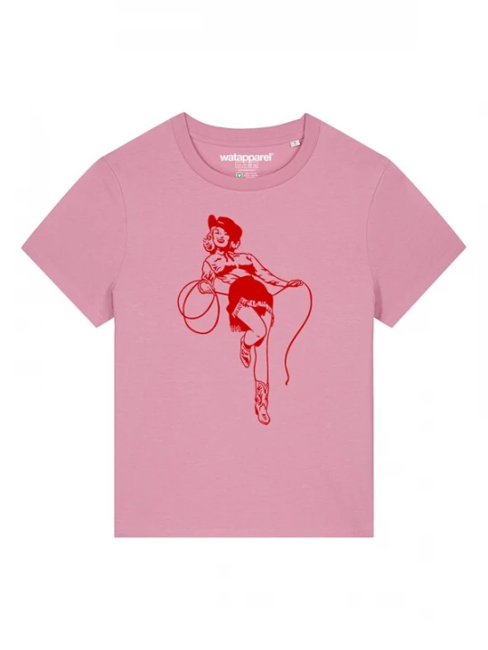 Foto van product Watapparel Shirt 'Cowgirl' rosa / rood