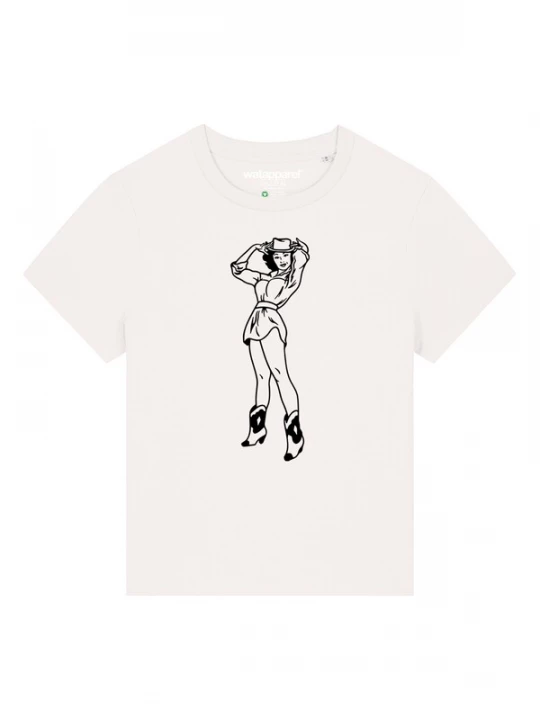 Foto van product Watapparel Shirt 'Cowgirl' zwart / wit