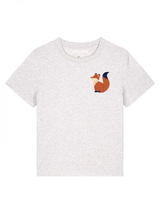 Foto van product Watapparel Shirt ' Cute Fox ' gemengde kleuren / wit gemêleerd