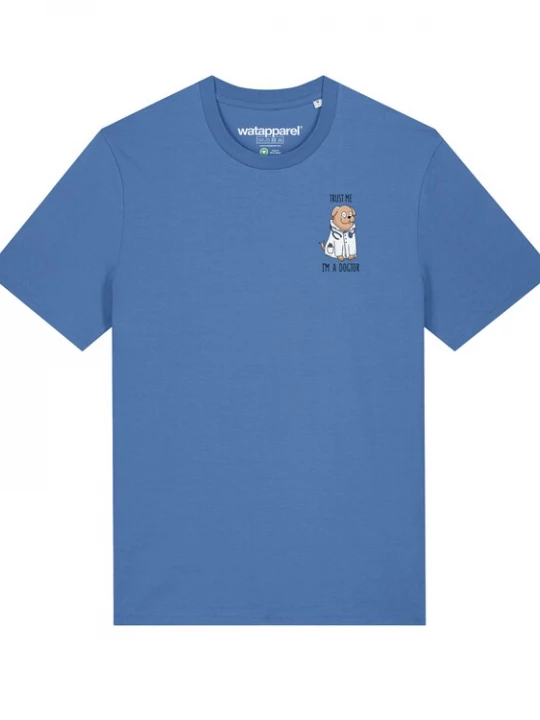 Foto van product Watapparel Shirt ' Dogtor ' lichtblauw / gemengde kleuren