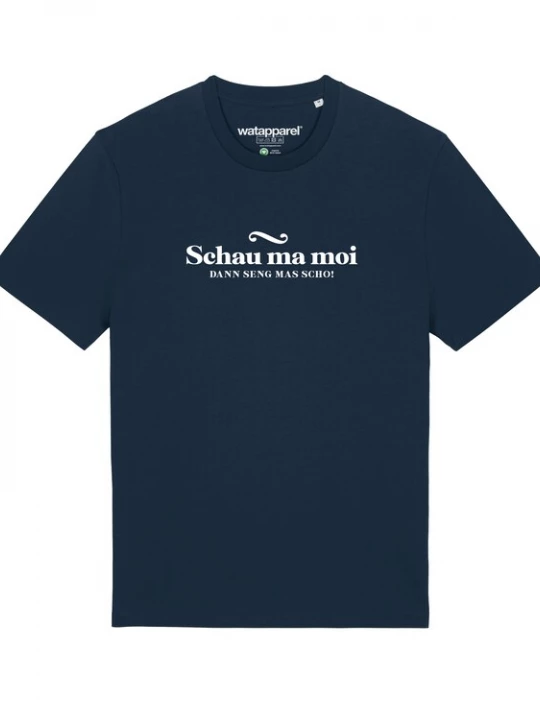 Foto van product Watapparel Shirt donkerblauw / wit