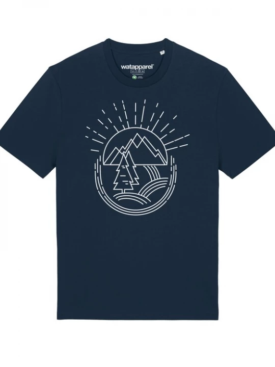 Foto van product Watapparel Shirt donkerblauw / wit